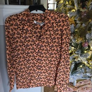 Nwt Mcqueen floral blouse sz 38